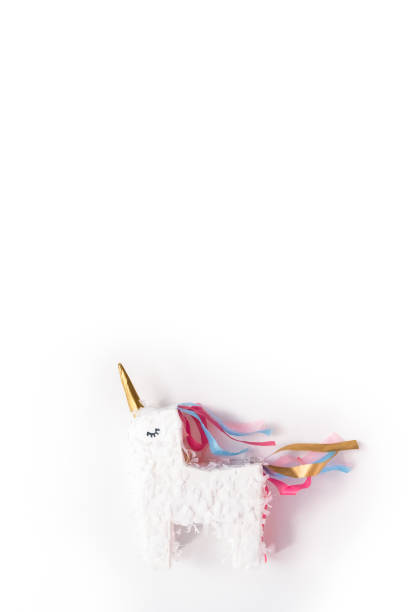 istock Small unicorn pinata on a white background. 1046288478