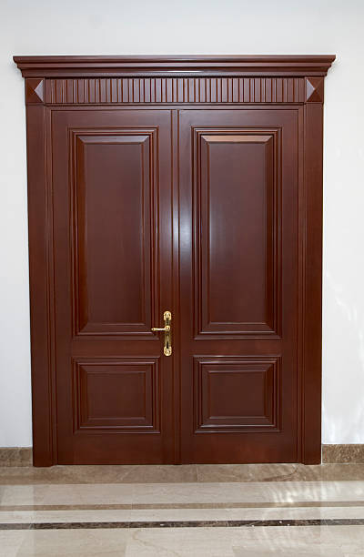 istock wooden door architecture interior 104629372