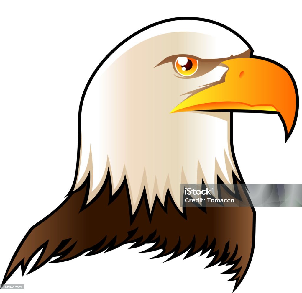 Eagle Głowa symbol shield - Grafika wektorowa royalty-free (Białe tło)