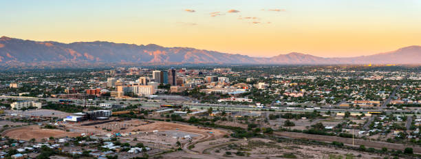 istock Tucson Skyline at Dusk  in Arizona 1046302324