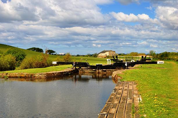istock Lock gates on the Lancaster canal 104630623