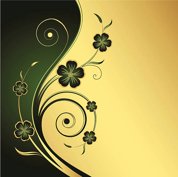 abstract floral background vector art illustration