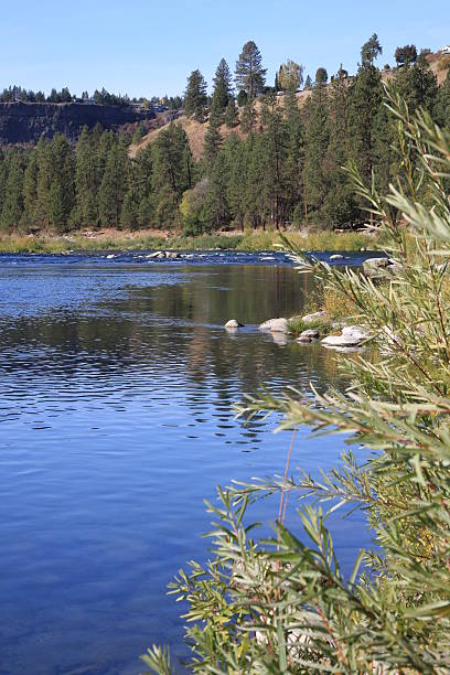 Spokane River stock photo