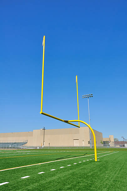istock Goal Posts on American Football Field 104631785