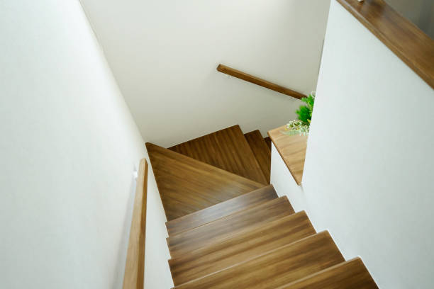 istock staircase and modern style steps and handrail 1046323910