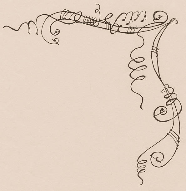 hand drawn ornament музыка - emiliano martinez stock illustrations