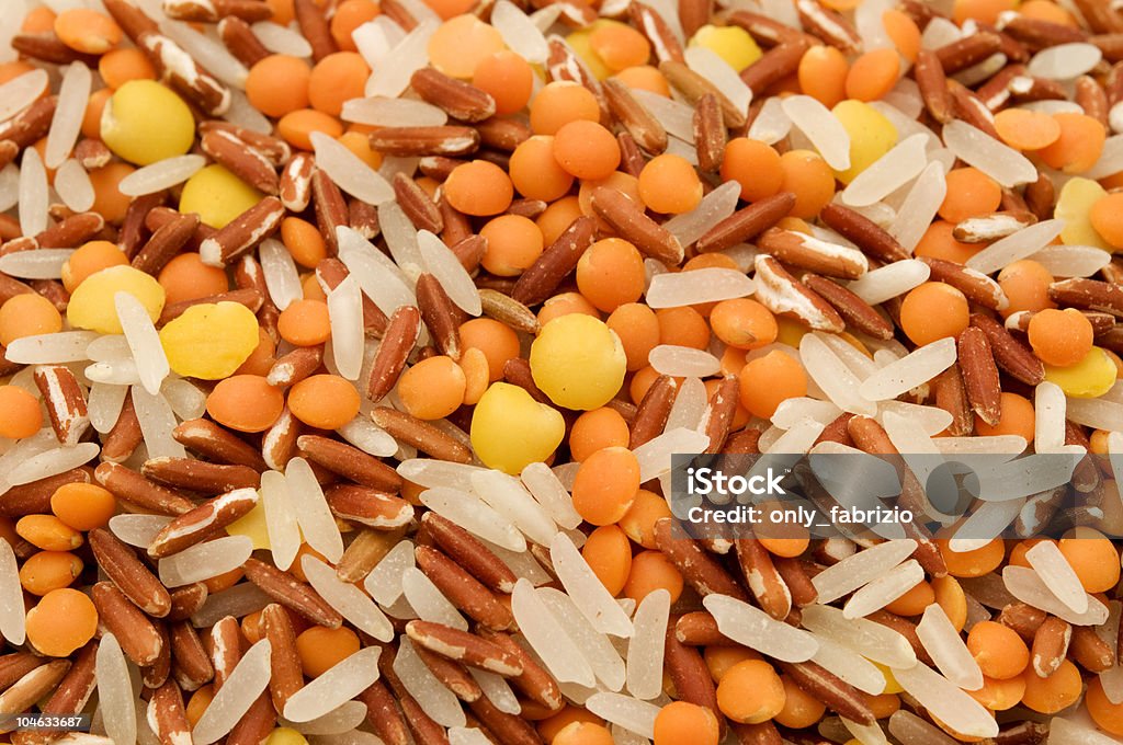 Basmati rice and lentils Close up shot of basmati rice and lentils Basmati Rice Stock Photo