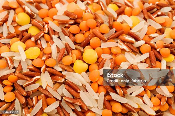 Basmati Rice And Lentils Stock Photo - Download Image Now - Basmati Rice, Brown, Close-up
