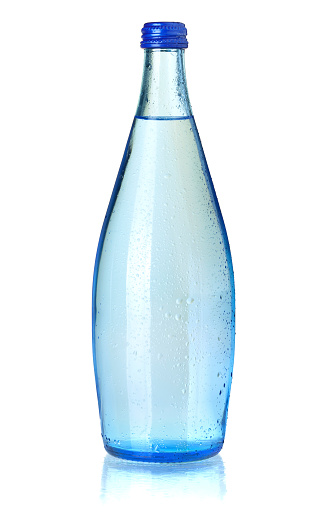 El frasco de vidrio de soda agua photo