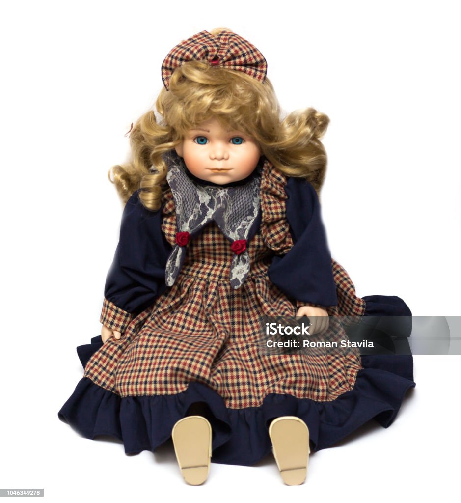Búp Bê Sứ Cũ Trên Nền Trắng Khái Niệm Về Thời Gian Hình ảnh Sẵn có ...