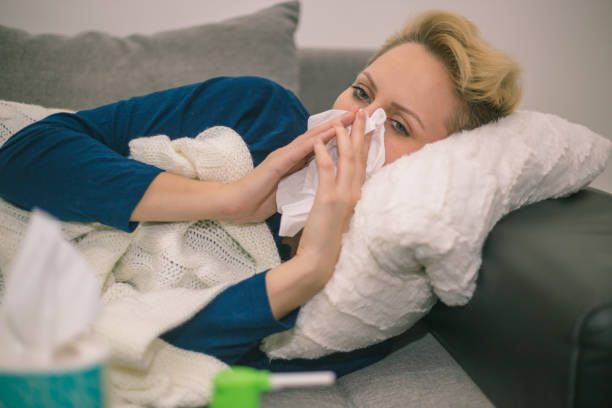 istock Sick Woman.Flu.Woman Caught Cold. 1046351966