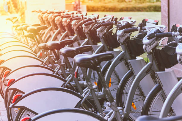 istock Lots of bicycles for rent 1046352056