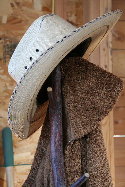 Cowboy coat rack stock photo