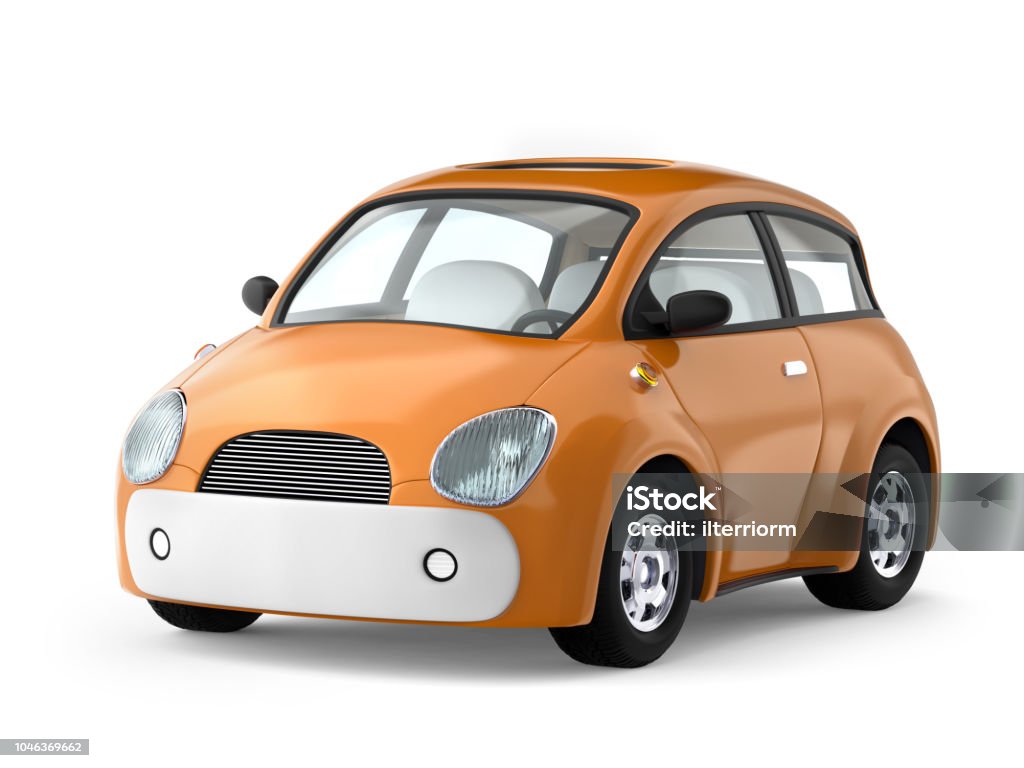 작은 귀여운 자동차 차에 대한 스톡 사진 및 기타 이미지 - 차, 3차원 형태, 재미 - Istock