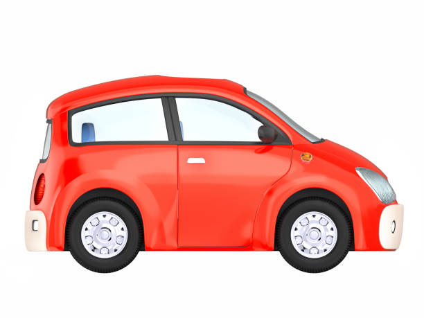 istock small cute red car side 1046369692