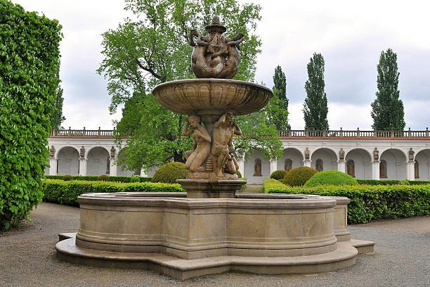 istock Tritons fountain, Flower garden,Kromeriz 104637310