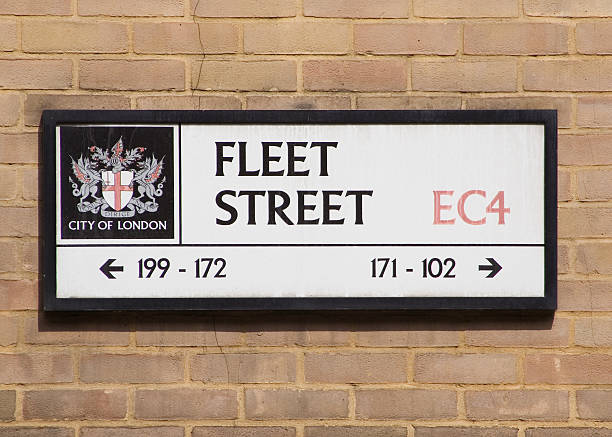 Fleet Street Sign stock photo