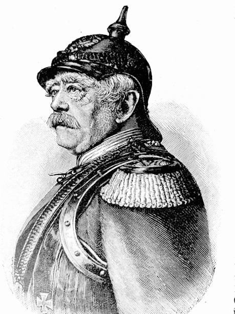 ilustraciones, imágenes clip art, dibujos animados e iconos de stock de otto von bismarck, canciller alemán, 1815-1898 - von