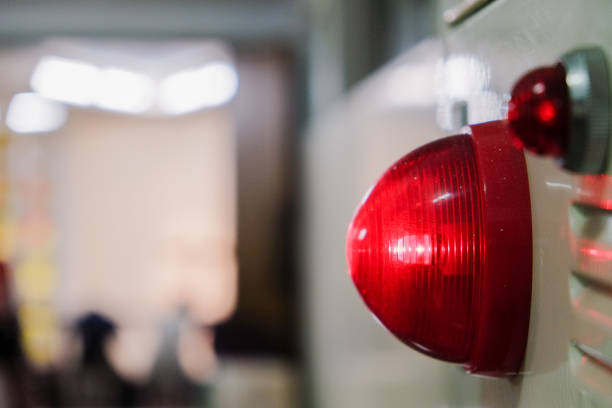 istock Alarm bells and warning lights for avoiding fire. In public areas such as the MRT, railway stations, high-speed rail, and airports.In Asia. 1046383846
