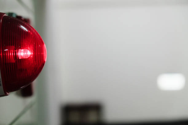 istock Alarm bells and warning lights for avoiding fire. In public areas such as the MRT, railway stations, high-speed rail, and airports.In Asia. 1046383860