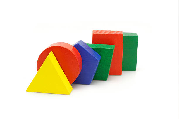 istock Colorful wooden geometric blocks 104638681
