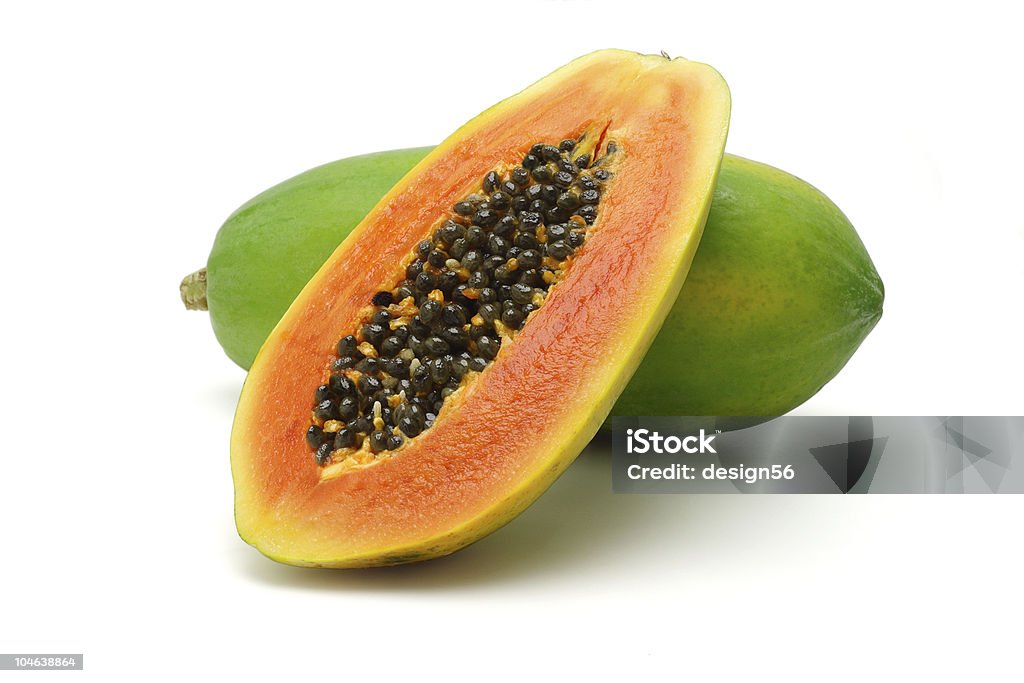 Mamão Papaia frutas - Foto de stock de Mamão Papaia - Fruta tropical royalty-free