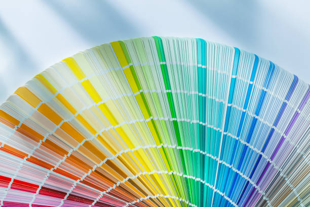 istock Colorful color palette on white background 1046400386