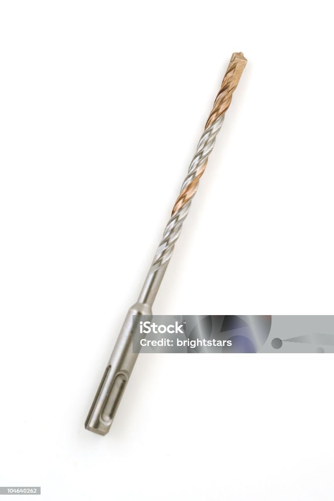 Isolato drill bit - Foto stock royalty-free di Attrezzi da lavoro