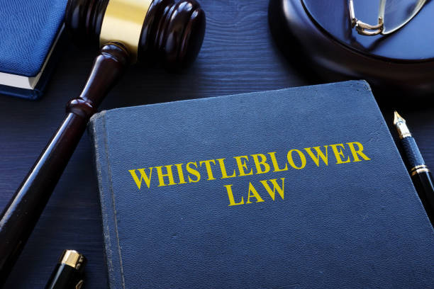 Whistleblower law book and gavel in a court. Whistleblower law book and gavel in a court. whistleblower human role stock pictures, royalty-free photos & images