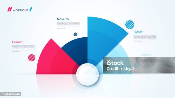 Vector Circle Chart Design Modern Infographic Template Stock Illustration - Download Image Now