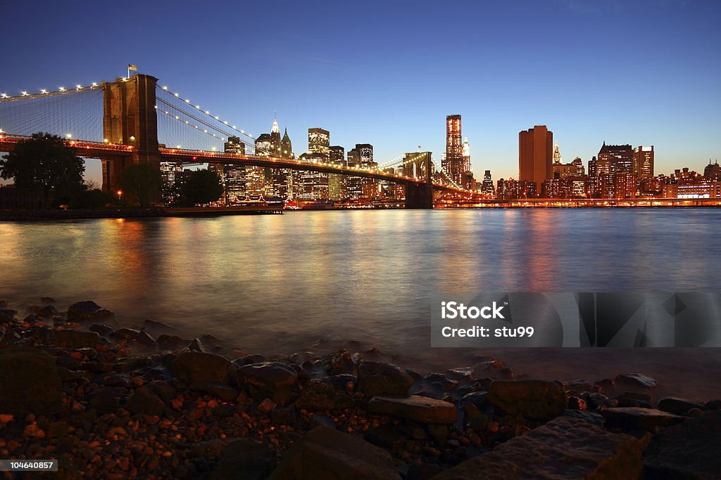 Puente de Brooklyn - Foto de stock de Agua libre de derechos