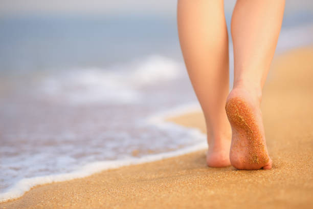 istock back view of legs on sea beach 1046409934