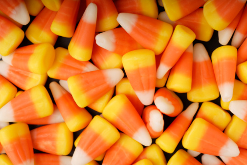 Stock Photograph of candy corn texture. 