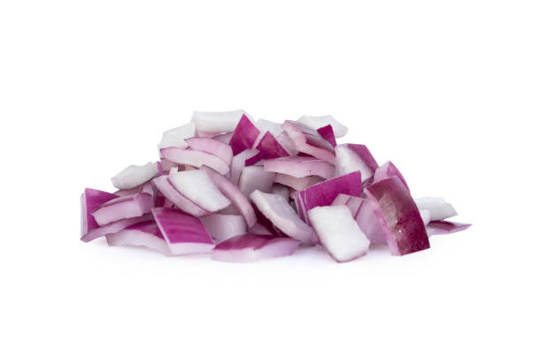 istock Onion slice isolated on white background 1046415660