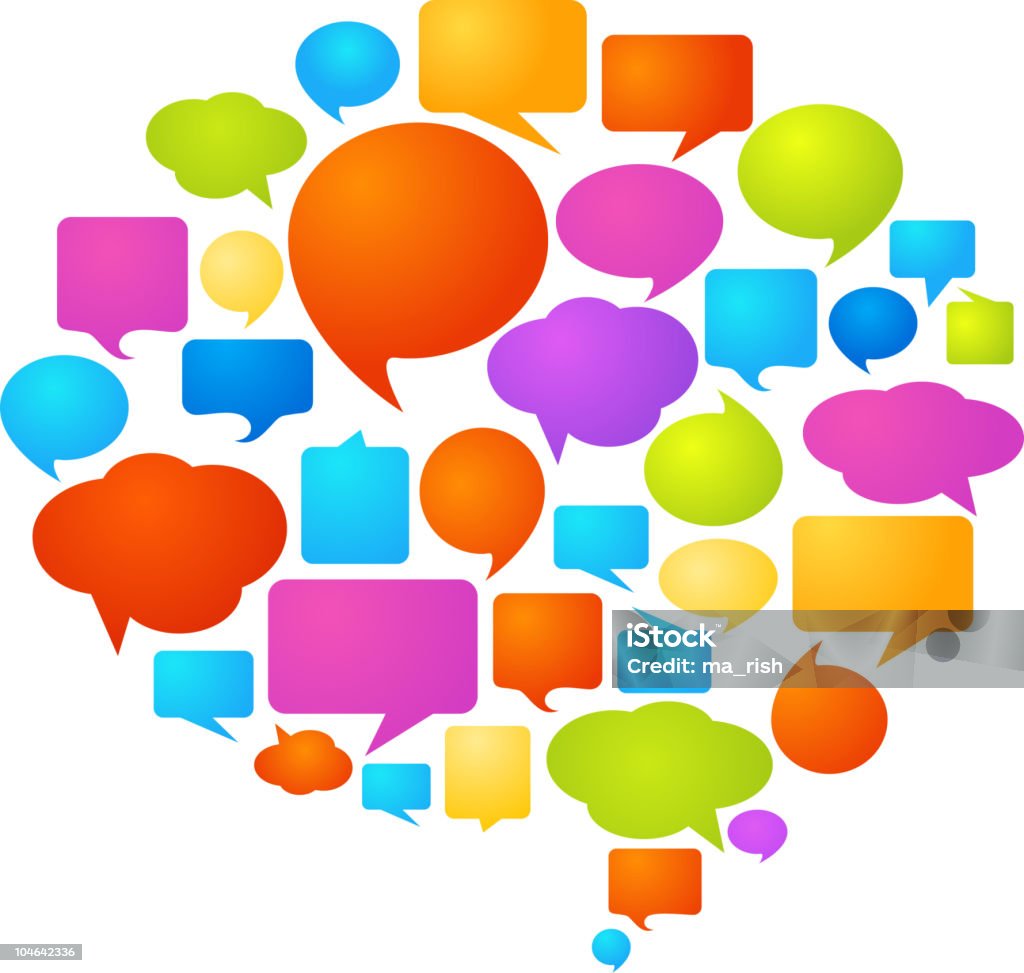 Thought and speech bubbles  Speech Bubble stock vector