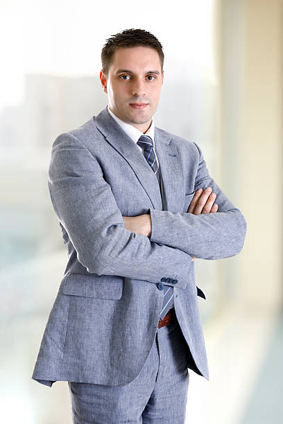 istock businessman portrait. 104642337