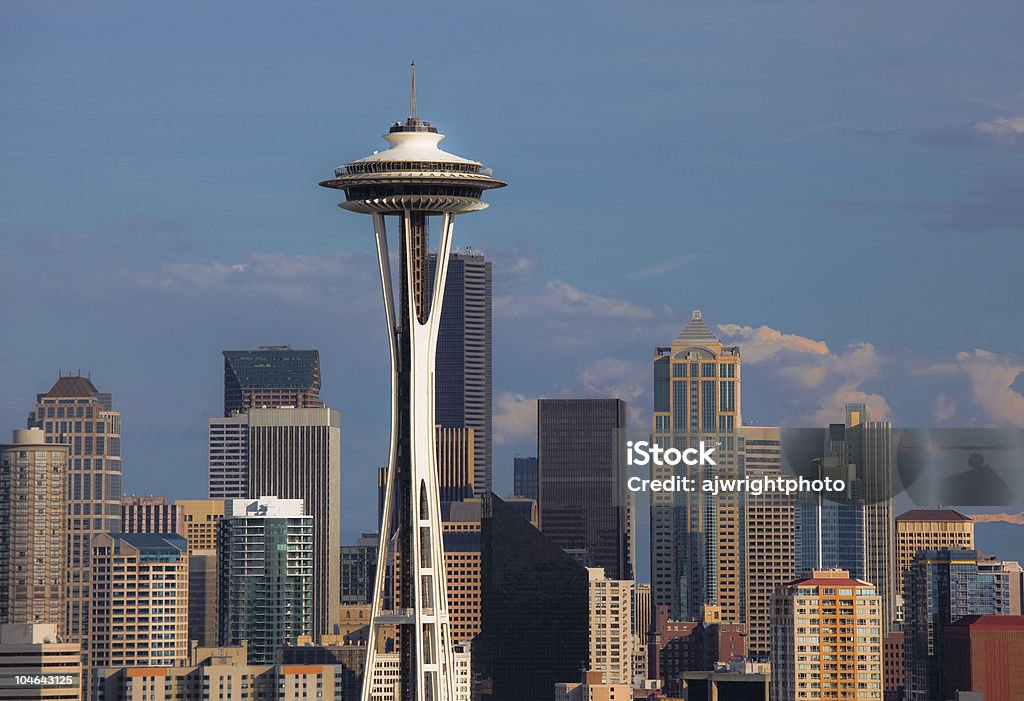 Seattle detalhada - Foto de stock de Space Needle royalty-free