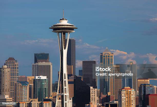 Foto de Seattle Detalhada e mais fotos de stock de Space Needle - Space Needle, Arquitetura, Cidade