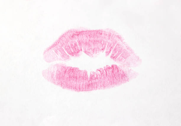 istock a kiss on a white background lipstick. selective focus. 1046431648