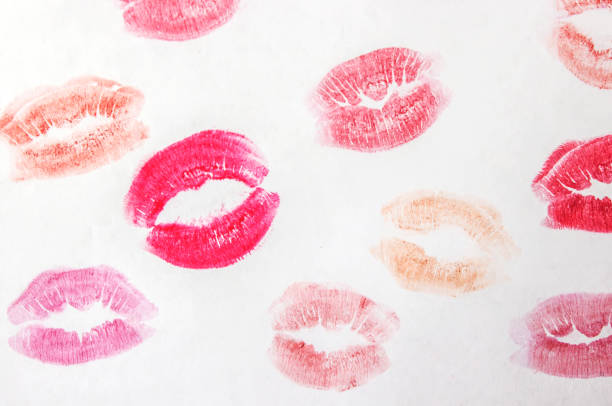 istock a kiss on a white background lipstick. selective focus. 1046431660