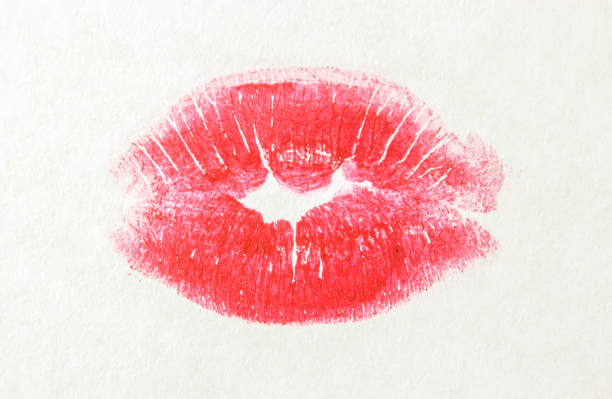 istock a kiss on a white background lipstick. selective focus. 1046431664