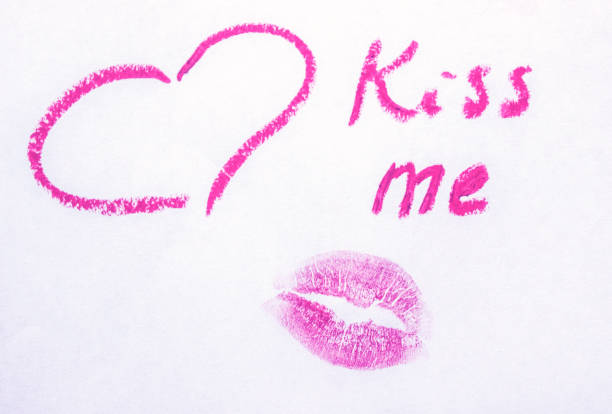 istock a kiss on a white background lipstick. selective focus. 1046431670