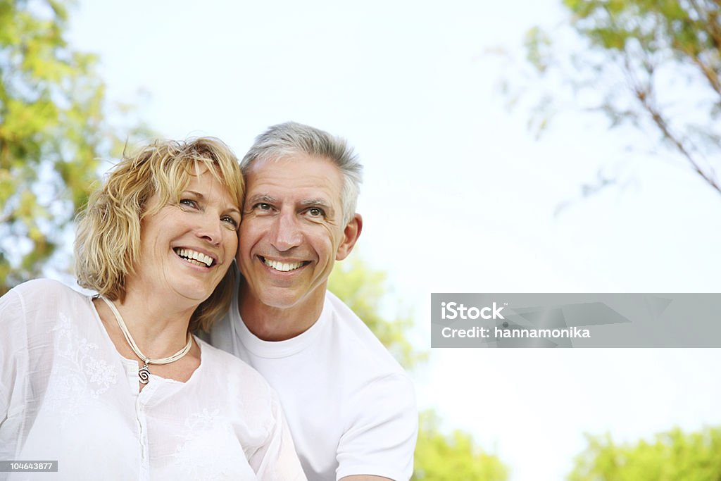 Mature couple in the nature  Active Seniors Stock Photo