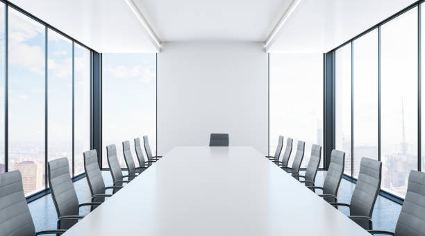 istock Stylish conference room interior 1046439466