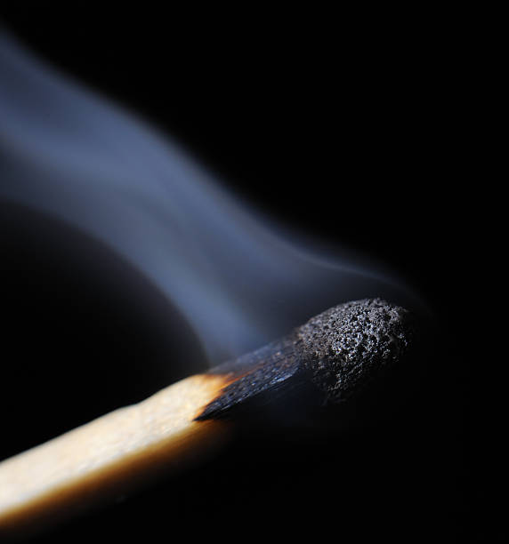 istock Macro Shot of Smoke from Extinguished Match 104644586