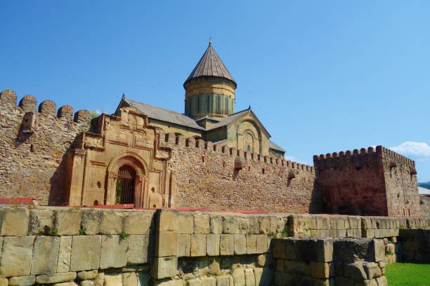 istock Svetitskhoveli Orthodox Cathedral (UNESCO World Heritage site) in Mtskheta, Georgia 1046448574