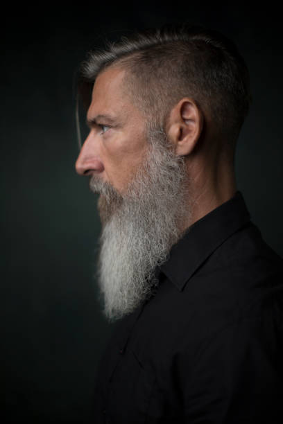 istock Portrait of a bearded man from the side 1046456984