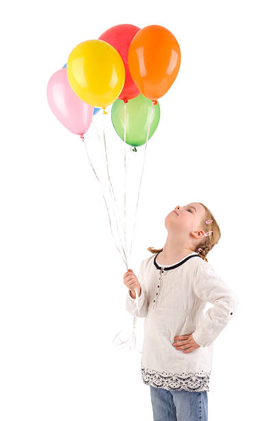 istock Girl with balloons 104645743