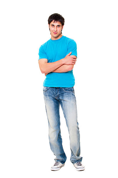 istock smiley guy in blue t-shirt 104646347