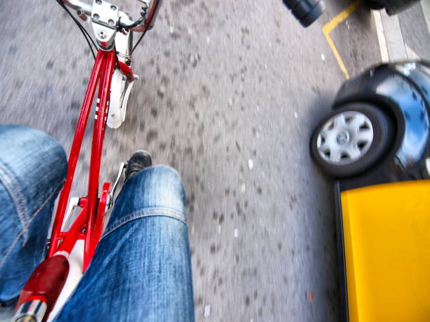 istock Riding bicycle city barcelona spain 1046470522